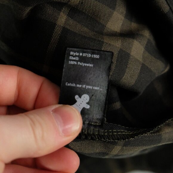 Flylow Shirt Mens Extra Large Green Plaid Pearl Snap Long Sleeve Outdoor - Picture 8 of 10